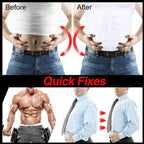 Men's Shapewear Slimming Body Corset Vest Shirt Compression Abdomen Tummy Belly Control Slim Waist Cincher Underwear Sports Vest