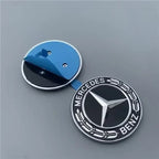 57mm Star Flat Hood Bonnet Logo Emblem Badge stickers For Mercedes Benz W204 W124 W201 W202 W212 W220 W205 automobile Accessorie