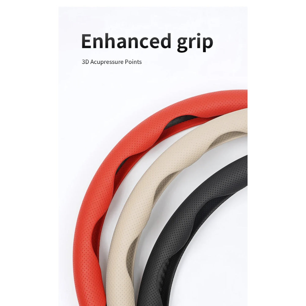 Perforated Breathable Leather Car Steering Wheel Cover Accessories For BMW E90 G80 M3 G30 M5 F82 F83 F20 F21 G42 F95 F96 G06 G07