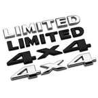3D Metal Car Trunk Badge Stickers For Jeep 4X4 Limited Letters Emblem Logo Grand Cherokee Overland Compass Wrangler Accessories