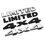 3D Metal Car Trunk Badge Stickers For Jeep 4X4 Limited Letters Emblem Logo Grand Cherokee Overland Compass Wrangler Accessories