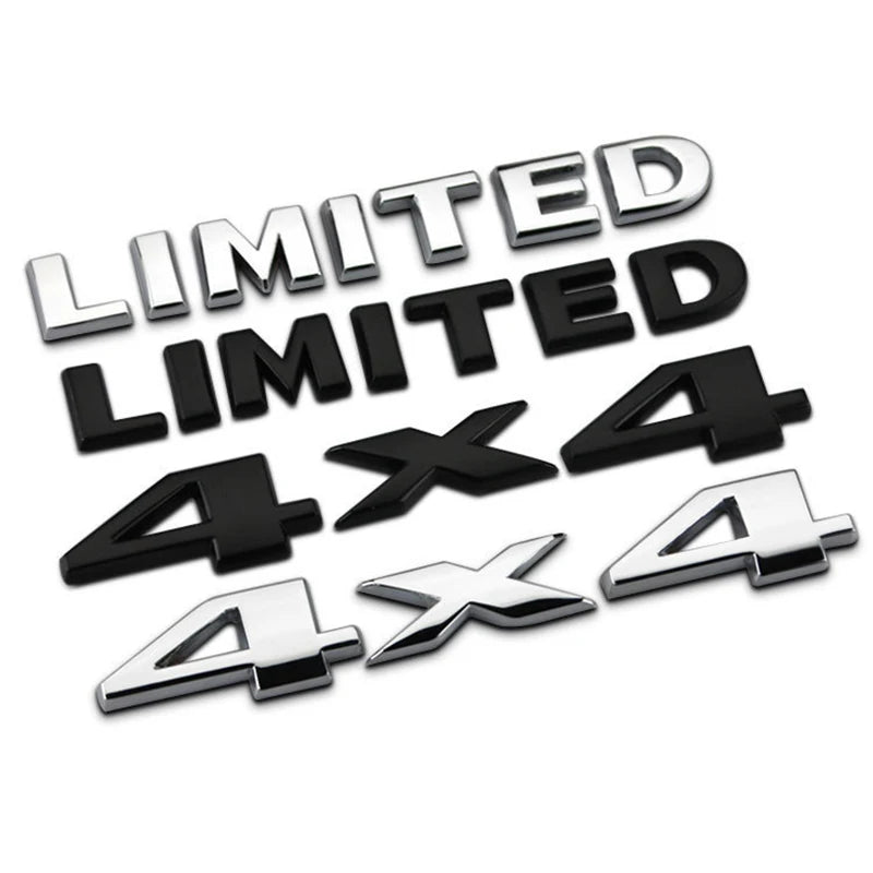 3D Metal Car Trunk Badge Stickers For Jeep 4X4 Limited Letters Emblem Logo Grand Cherokee Overland Compass Wrangler Accessories
