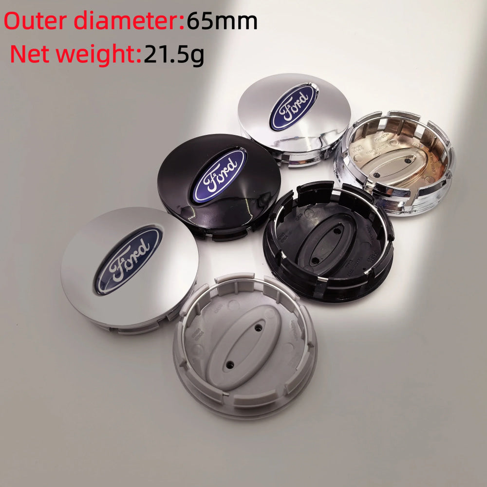 4pcs 54/62/65mm Car Wheel Center Caps Hubcap Cover Car Wheel Center Hub Metal Emblem Cap Cover for Ford Focus Mk3 F150 Mondeo