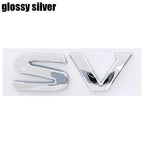 1pcs 3D SV SR ABS Car Rear Letter logo sticker Rear Bumper tail door trunk sticker car rear Emblem sticker styling Accessories