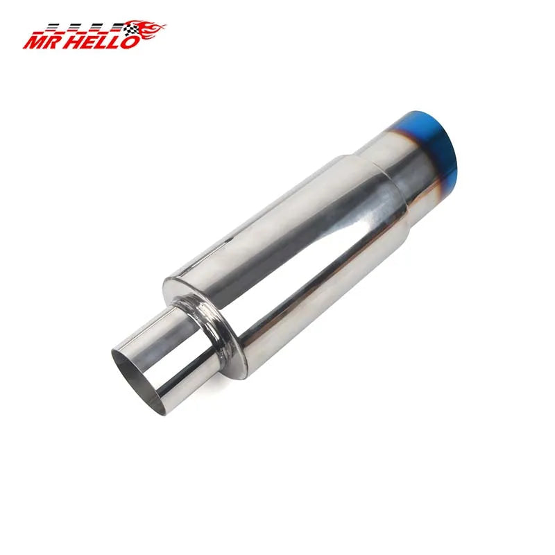 Car Exhaust Pipe Muffler Tail Pipe Universal High Quality Stainless Steel Interface 51 57 64MM Exhaust System End 88mm
