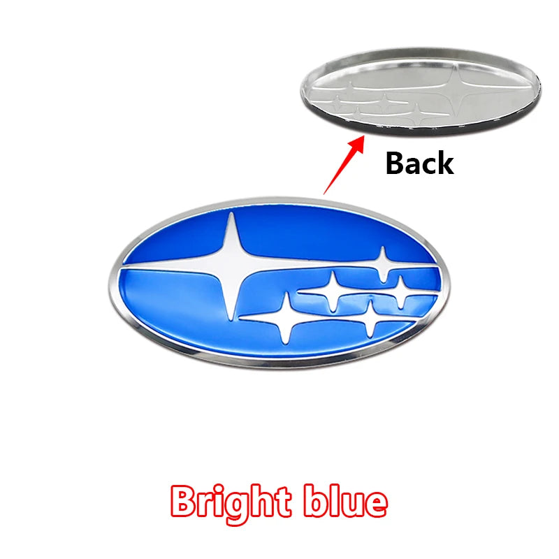 For Subaru Forester Outback Legacy Impreza STI BRZ Auto  1PC 58x30mm ABS Car Steering Wheel Center Emblem Badge Decal