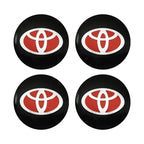 4pcs 56mm Car Styling Wheel Center Hub Caps Stickers Badge Emblem Decoration Decal For Toyota Corolla Auris Yaris CHR Rav4 Hilux