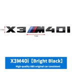 3D ABS M-Standard Sports Competition Emblem Rear Trunk Logo Sticker For BMW M1   X2 X3M X4M X5M X6M X7M Auto Modification  Badge