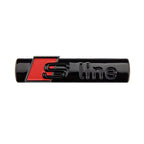 NEW Audi Sline Metal Logo Car Sticker Aluminum Emblem For Audi S Line Quattro A1 A3 A4 A5 A6 A7 A8 Q2 Q3 Q5 Q6 Q7 Q8 Accessories
