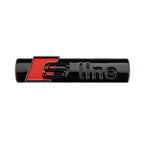 NEW Audi Sline Metal Logo Car Sticker Aluminum Emblem For Audi S Line Quattro A1 A3 A4 A5 A6 A7 A8 Q2 Q3 Q5 Q6 Q7 Q8 Accessories