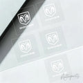 Creativity Dodge Logo Fashion Car Emblem Decorative Sticker For Dodge Ram 1500 Journey Charger Dart Challenger Durango Accessory