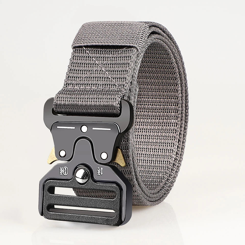 Cinturones tácticos versátiles para hombres: diseño duradero y ajustable, para entusiastas de los deportes al aire libre, par con pantalones vaqueros, para hombres y mujeres ﻿