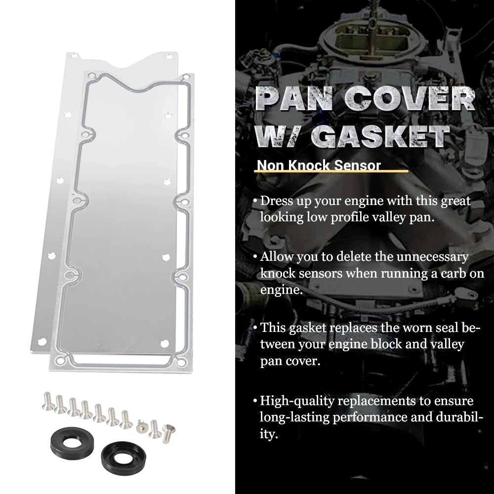 LS Gen 3 Engine Blocks Billet Valley Pan Cover Plate Cover Plate Billet Low Profile LSX LS1 LM7 LR4 LQ4 LS6 L59 Aluminum TB-1020