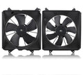 2Pcs AC Condenser Radiator Cooling Motor Fan Black For 2013-2017 Honda Accord Touring