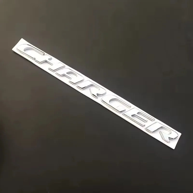 1PC 3D ABS Car Letter Logo Sticker Tail Bumper Badge Auto Rear Trunk Emblem Decals Accessories For Dodge Charger Caliber Journey