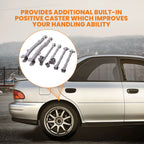 6-Piece Adjustable Lateral Traling Arm Link Kit for Subaru Impreza WRX Rear Suspension Adjustable for  STi GDA 02-07 Rear Full Set New