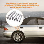 6-Piece Adjustable Lateral Traling Arm Link Kit for Subaru Impreza WRX Rear Suspension Adjustable for  STi GDA 02-07 Rear Full Set New