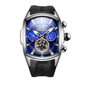 Reef Tiger 316L Stainless Steel Wine Barrel Automatic Watch Fashion Mulitfunction Tourbillon Mechanical Watches for Men RGA3069