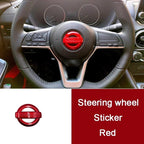 52mm Car Steering Wheel Logo Emblem ABS Sticker for Nissan Qashqai J10 J11 Leaf Juke Tiida Sentra Teana X Trail T30 T32 Almera
