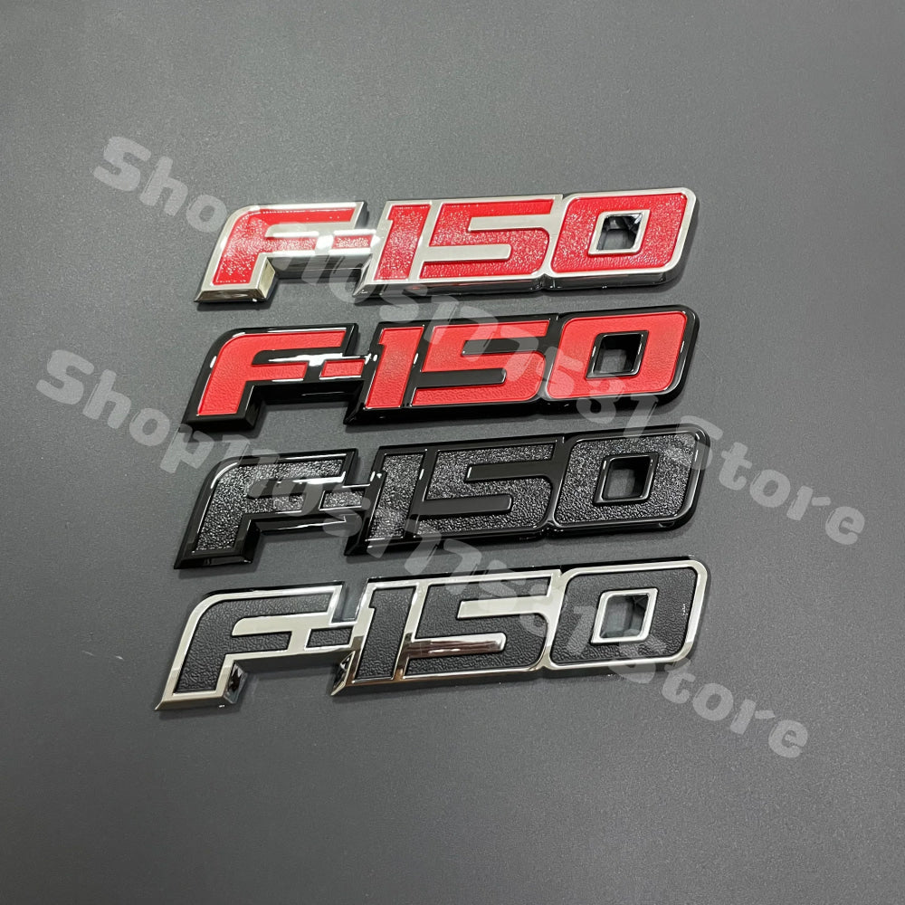 3D F-150 Emblem Badge, 4 Color Options ABS Self Adhesive Sticker For Ford F150 Pickup Truck