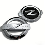 1pcs ABS Z Logo Car Stickers Accessories for 350Z 370Z Fairlady Z33 Car Rear Trunk Badge Front Grille Hood Bonnet Emblem Replace