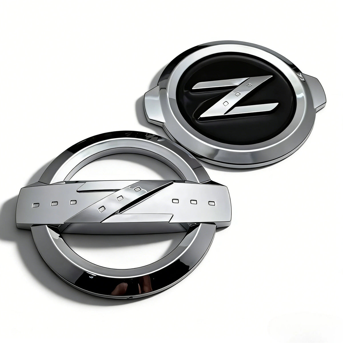 1pcs ABS Z Logo Car Stickers Accessories for 350Z 370Z Fairlady Z33 Car Rear Trunk Badge Front Grille Hood Bonnet Emblem Replace