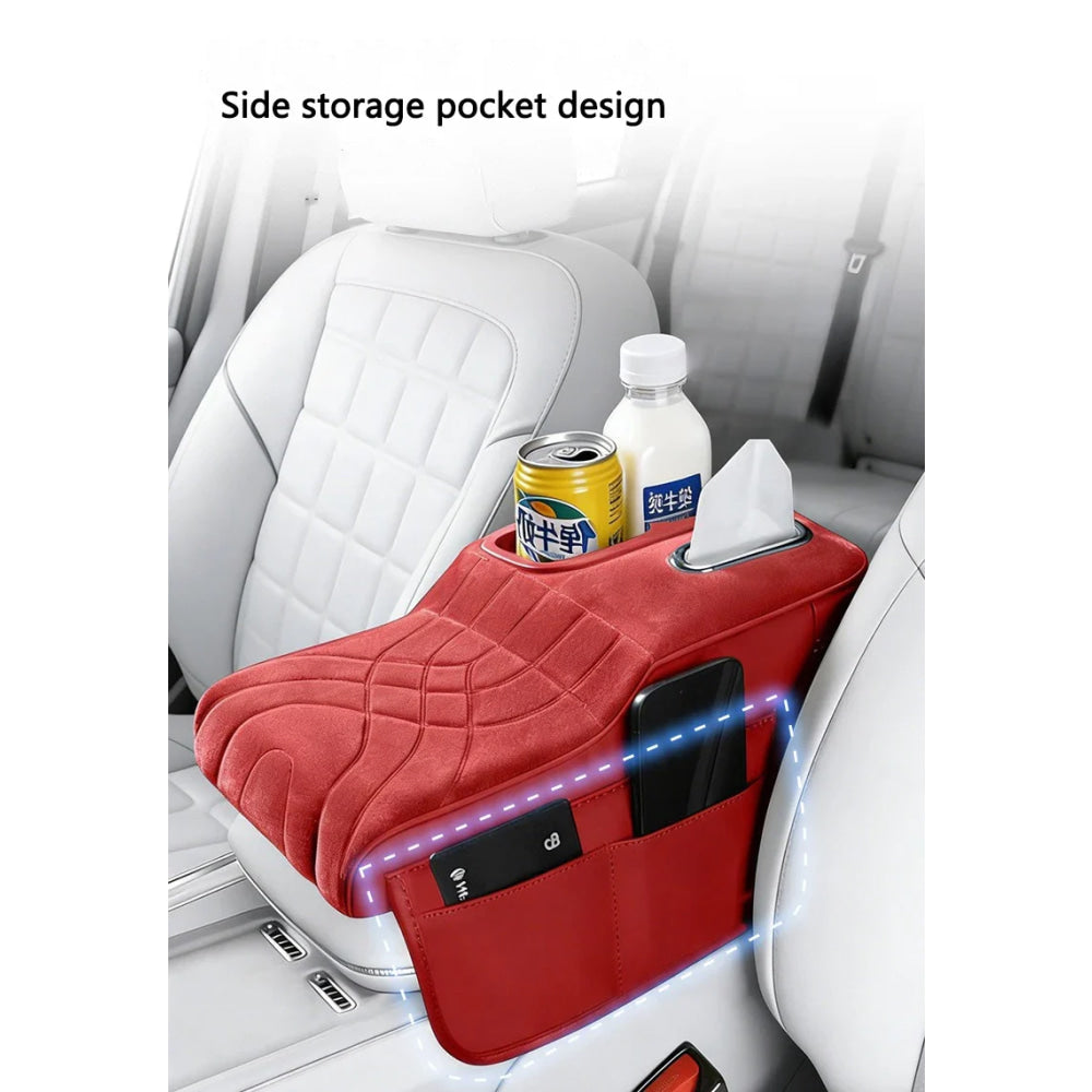 Car Console Armrest Box Booster Pad Car Arm Rest Padded Cover For Mercedes Benz AMG W204 W206 W205 W203 W211 W212 W213 W210 W124