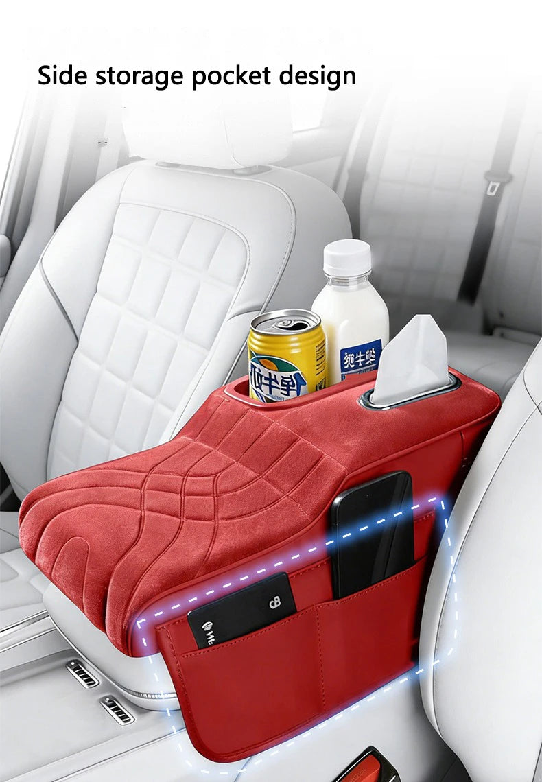 Car Console Armrest Box Booster Pad Car Arm Rest Padded Cover For Mercedes Benz AMG W204 W206 W205 W203 W211 W212 W213 W210 W124