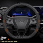 For Chevrolet Cruze Bolt Aveo Spark Onix capti Cavalier Carbon fiber Suede Microfiber Car Steering Wheel Cover Auto Accessories