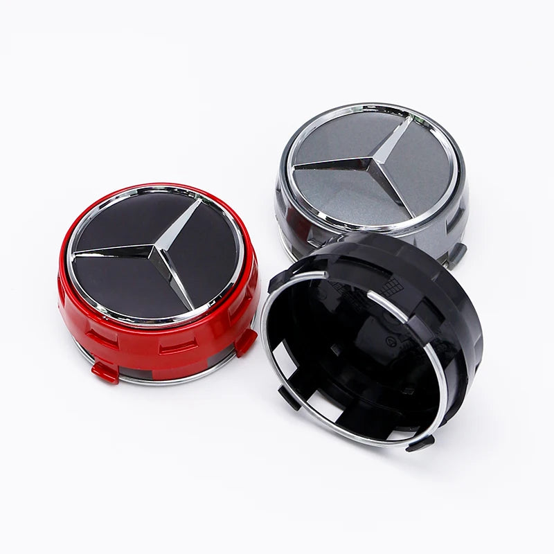 Car Wheel Center Hub Caps 75mm ABS Replacement For Mercedes AMG G Class G63 G500 Modified Styling Accessories Part A0004000900