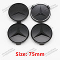 4pcs 56mm 75mm Car Wheel Center Hub Caps Cover Auto Accessories Mercedes Benz Amg C180 C200 C260 W108 W124 W126 W140 W168 W176