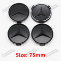 4pcs 56mm 75mm Car Wheel Center Hub Caps Cover Auto Accessories Mercedes Benz Amg C180 C200 C260 W108 W124 W126 W140 W168 W176