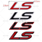 Car Styling 3D LS Car Metal Alloy Rear Trunk Fender Adhesive Badge Body Tailgate Displaceme Emblem For Cadillac CTS Escalade