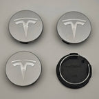 4Pcs 56mm ABS Tesla Wheel Center Hub Cap Emblem Logo Car Rims Cover Hubcap For Tesla Model 3 Y X S Original Badge Accessories