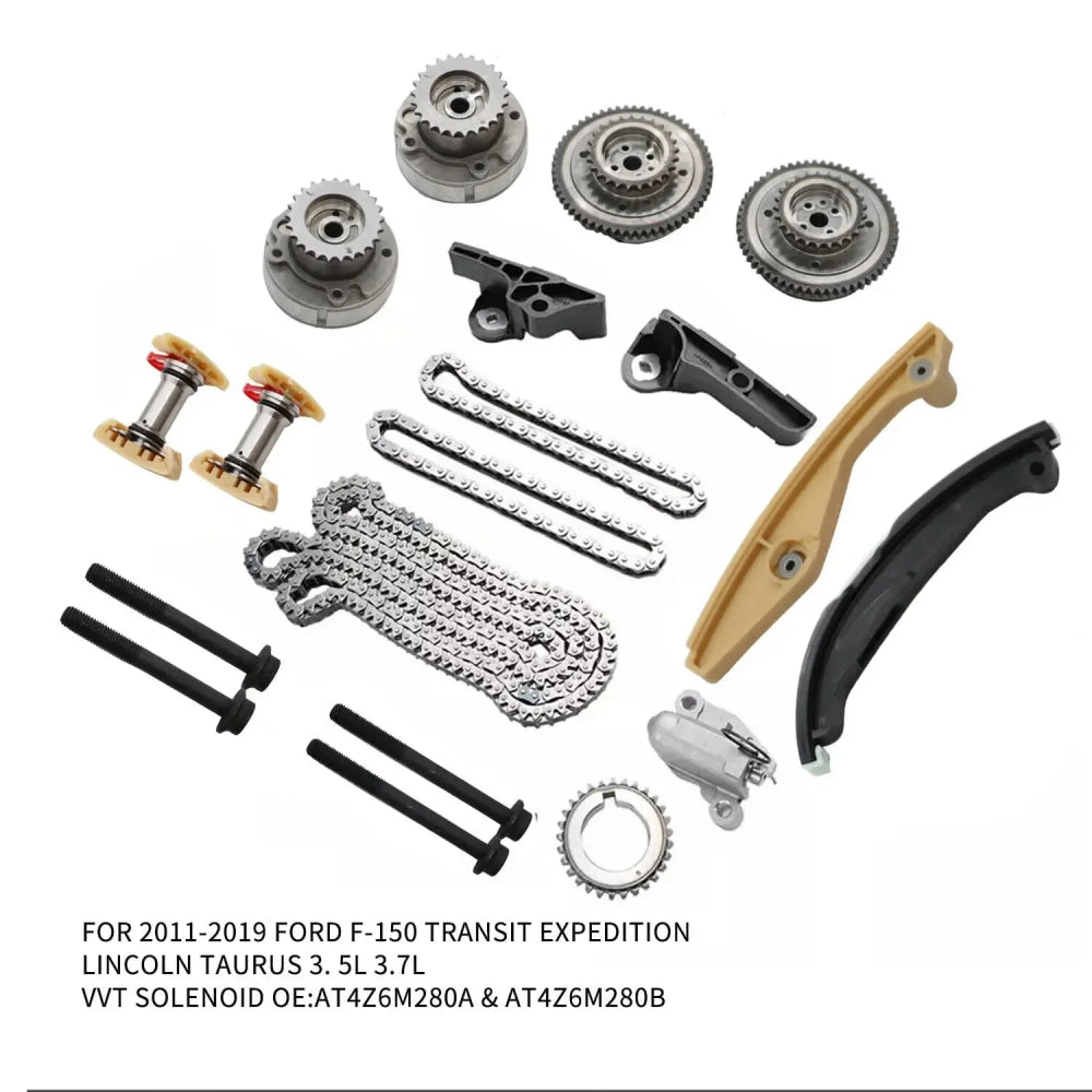 AT4Z6C526B Timing Suit&Cam PhaserwithGears AT4E6C524EC For 2013-2019 Ford F-150 3.3L/3.5L/3.7L Duratec Cyclone Petrol TIVCT DOHC