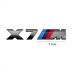 1PCS Grey Car Trunk Badge Sticker For BMW X1M X2M X3M X4M F25 F26 G01 G02 X5M G05 X6M F15 F16 E70 E71 X7M X8 M