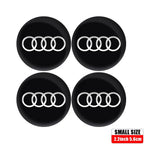 56/60/65MM Car Wheel Hub Caps Auto Emblem Tyre Center Covers Accessories For Audi A1 A2 A3 A4 A5 A6 A7 A8 Quyttro Sline RS Q2 Q3