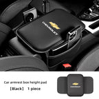 Car Armrest Cushion Leather Arm Rest Box Pad With Storage Bag For Chevrolet Corvette Montana TrailBlazer Silverado Traverse Bolt
