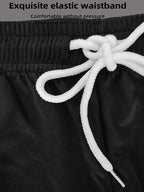 New summer fitness sportswear for men, short-sleeved T-shirt and shorts two-piece set, breathable and quick-drying casual wear.