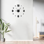 Reloj de Pared 3D Moderno sin Marco, Adhesivo de Espejo para Decoración del Hogar, Oficina, Hotel, Restaurante, Escuela