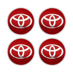 4pcs 56mm Car Styling Wheel Center Hub Caps Stickers Badge Emblem Decoration Decal For Toyota Corolla Auris Yaris CHR Rav4 Hilux