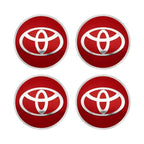 4pcs 56mm Car Styling Wheel Center Hub Caps Stickers Badge Emblem Decoration Decal For Toyota Corolla Auris Yaris CHR Rav4 Hilux