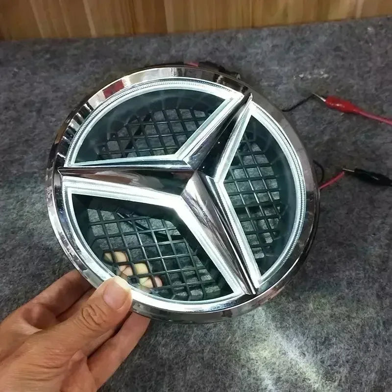 Car Front Grilled Star Emblem LED For Mercedes W205 W212 W213 W204 ML W166 CLA W253 A W176 W177 C W204 E GLK X204 GLA GLC GLE B