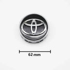 4pcs 57mm+62mm Car Tyre Wheel Center Hub Cap Badge For Toyota C-hr Prado Rav4 Yaris Hilux Prius Avensis Corolla Camry crown