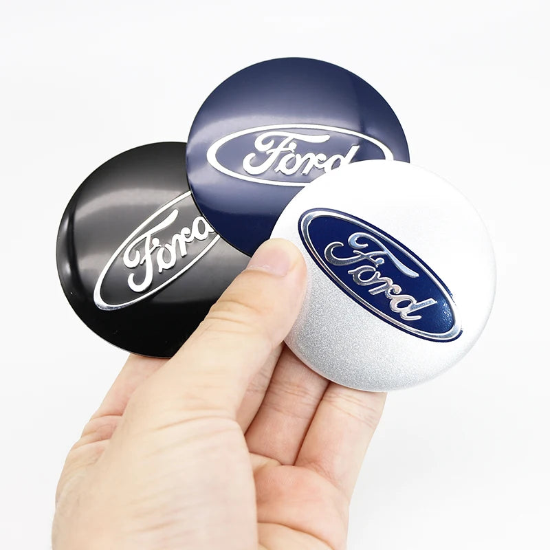 4pcs 56 60 65mm Car Wheel Center Hub Caps Stickers Badge For Ford Escape Shelby Mondeo Fiesta Fusion Explorer Edge Styling