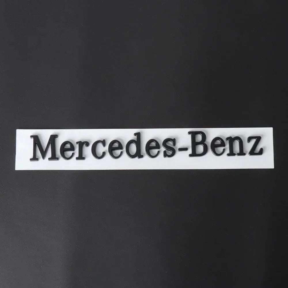 1pcs 3D ABS Car Badge Rear Trunk Body Sticker Emblem Decoration For Mercedes Benz AMG W108 W124 W126 W140 W205 W201