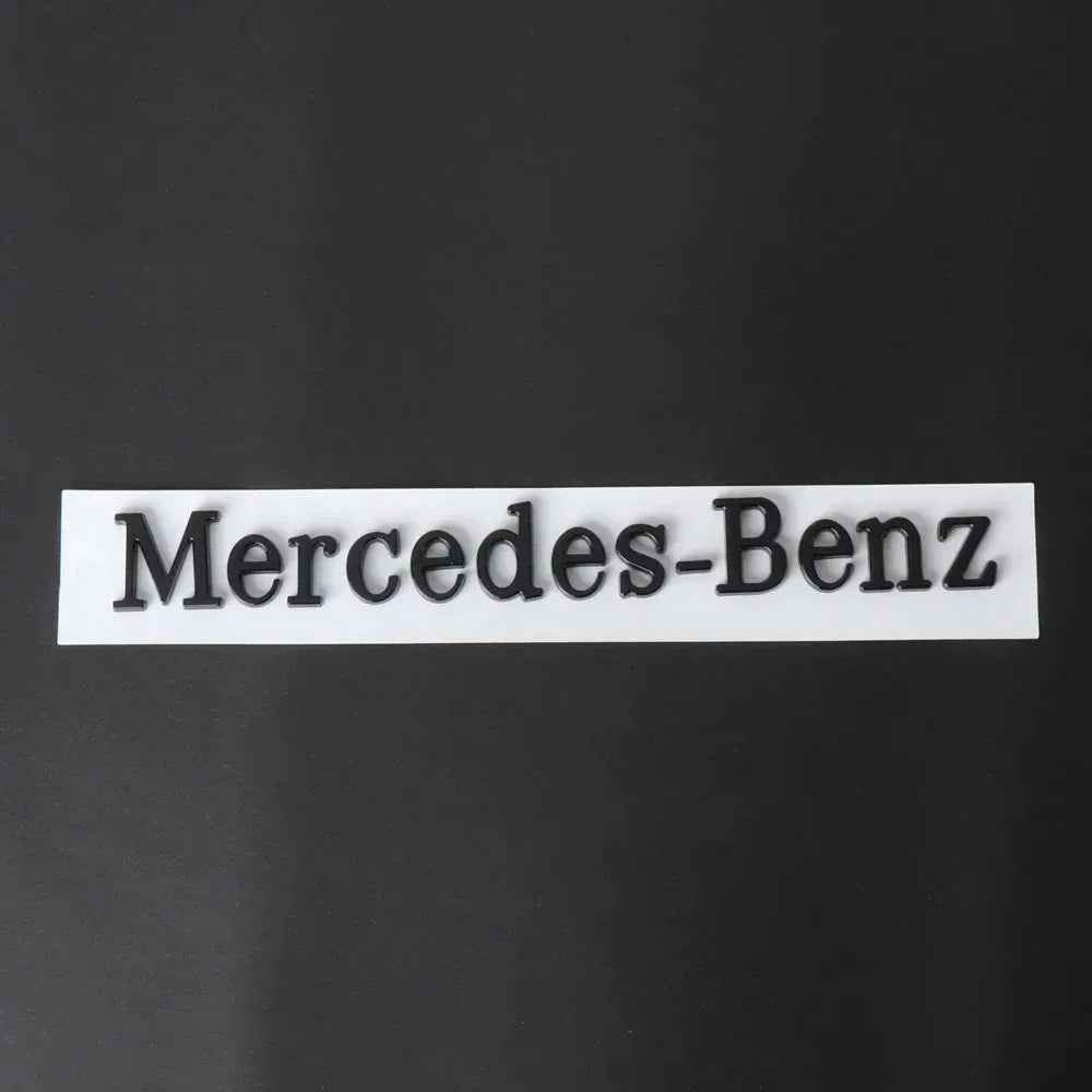 1pcs 3D ABS Car Badge Rear Trunk Body Sticker Emblem Decoration For Mercedes Benz AMG W108 W124 W126 W140 W205 W201