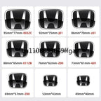 1pcs 3D H Custom Badge Decal for Honda Civic VEZEL CRV City Accord Fit Odyssey Car Hood Front Grill Rear Trunk H Logo Sticker