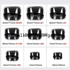 1pcs 3D H Custom Badge Decal for Honda Civic VEZEL CRV City Accord Fit Odyssey Car Hood Front Grill Rear Trunk H Logo Sticker