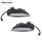 2pcs For Infiniti Q50 and Q50 Sport Car Bumper Sequential Amber Turn Signal Replace Switchback white LED Daytime Running Light